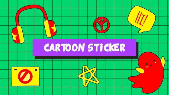 Cartoon Stickers Slideshow