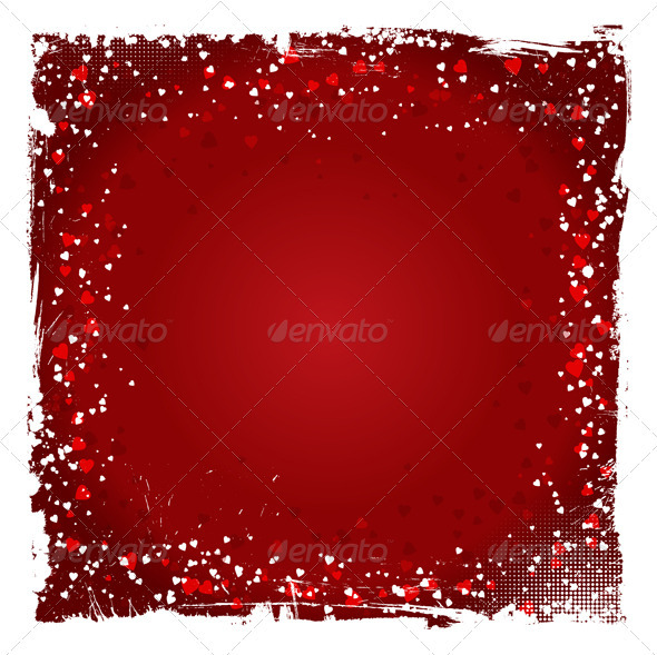 Grunge Valentine's Day Background - Valentines Seasons/Holidays
