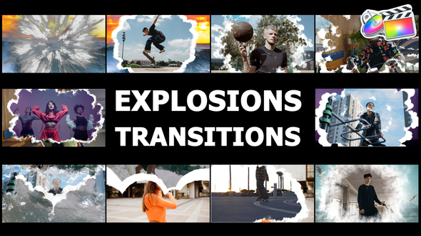 Realistic Explosions Transitions for FCPX