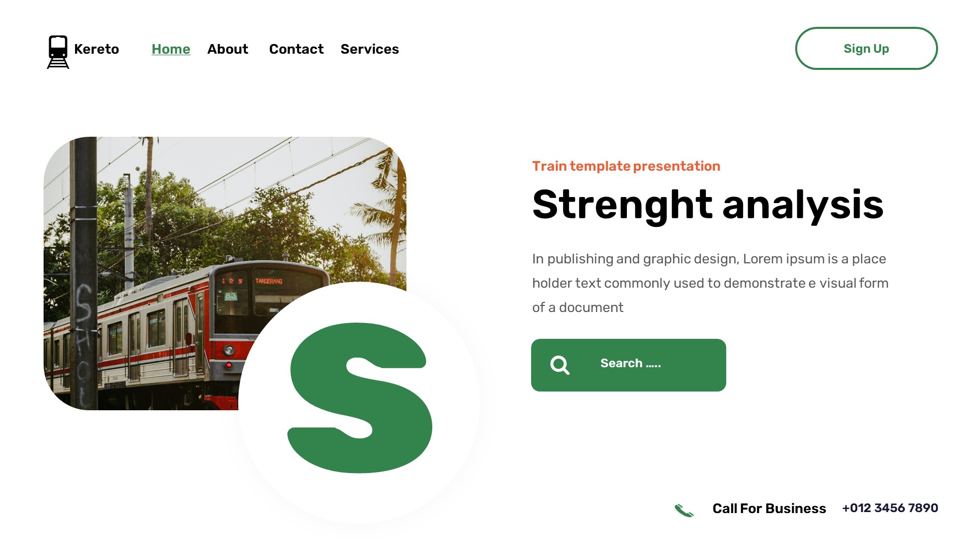 Kereto - Rail Transportation Google Slides Template, Presentation Templates