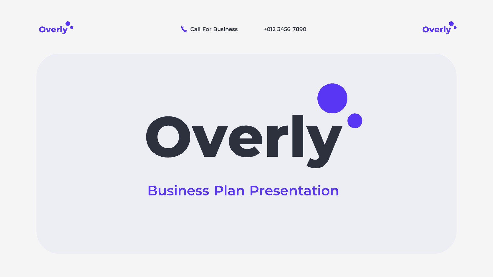Overly - Business Plan Powerpoint Template, Presentation Templates