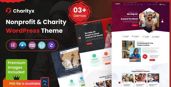 Charityx – Charity & Nonprofit WordPress Theme