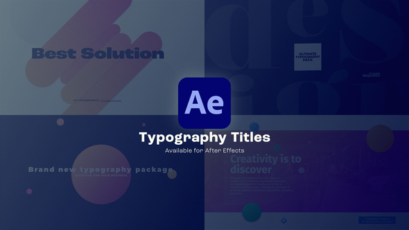 Typography Titles Titles template preview