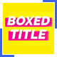 Boxed Titles - VideoHive Item for Sale