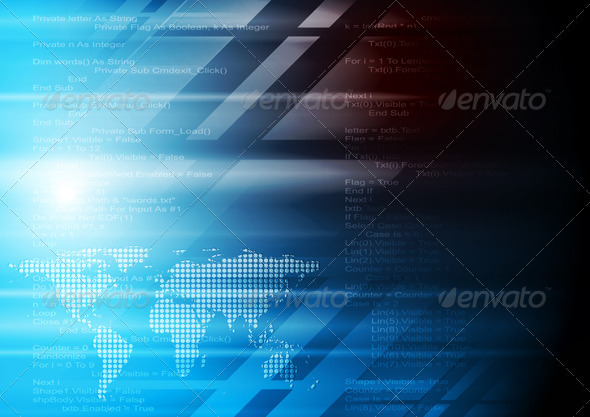 Abstract Elegant Technology Background - Technology Conceptual