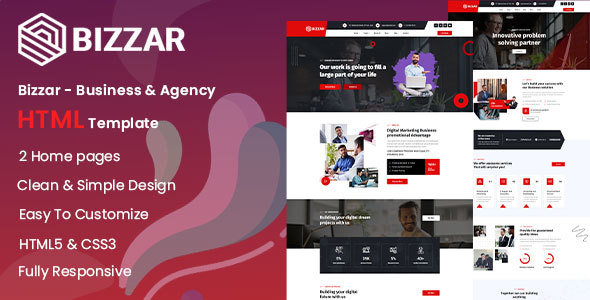Bizzar - Business & Agency HTML Template