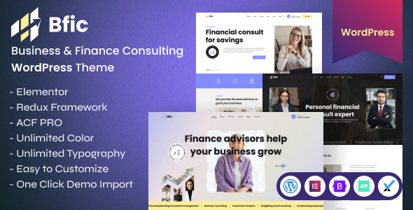 Bfic – Business & Finance Consulting WordPress Theme