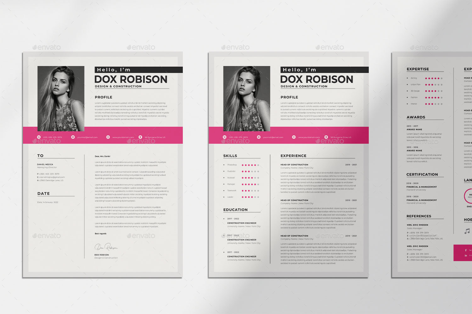 Resume Word Template, Print Templates | GraphicRiver