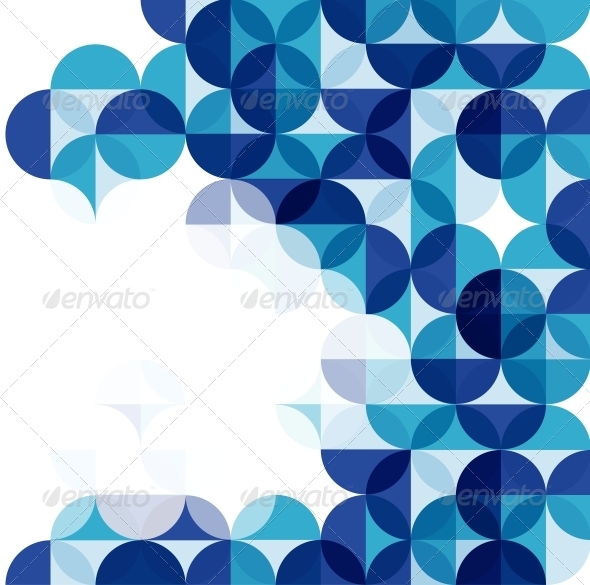 Blue Modern Geometrical Abstract Background - Backgrounds Business