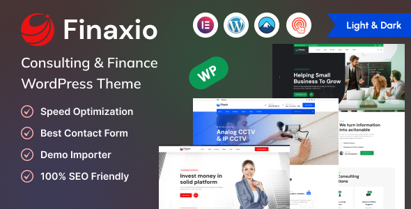 Finaxio – Consulting & Finance WordPress Theme