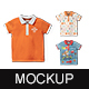 Kids Polo T-Shirt Mockup