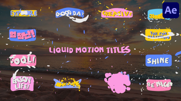 Liquid Motion Titles for After Effects