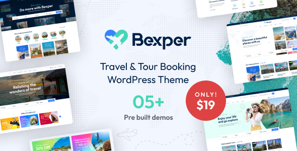 Bexper – Travel & Tour Booking WordPress Theme