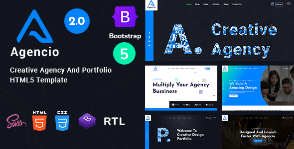 Agencio - Creative Agency And Portfolio HTML5 Template