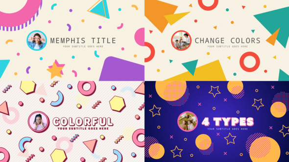 Memphis Titles Titles template preview
