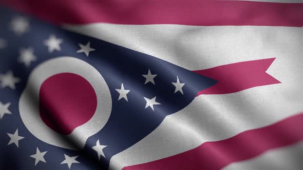 Ohio State Flag Close Up HD alt
