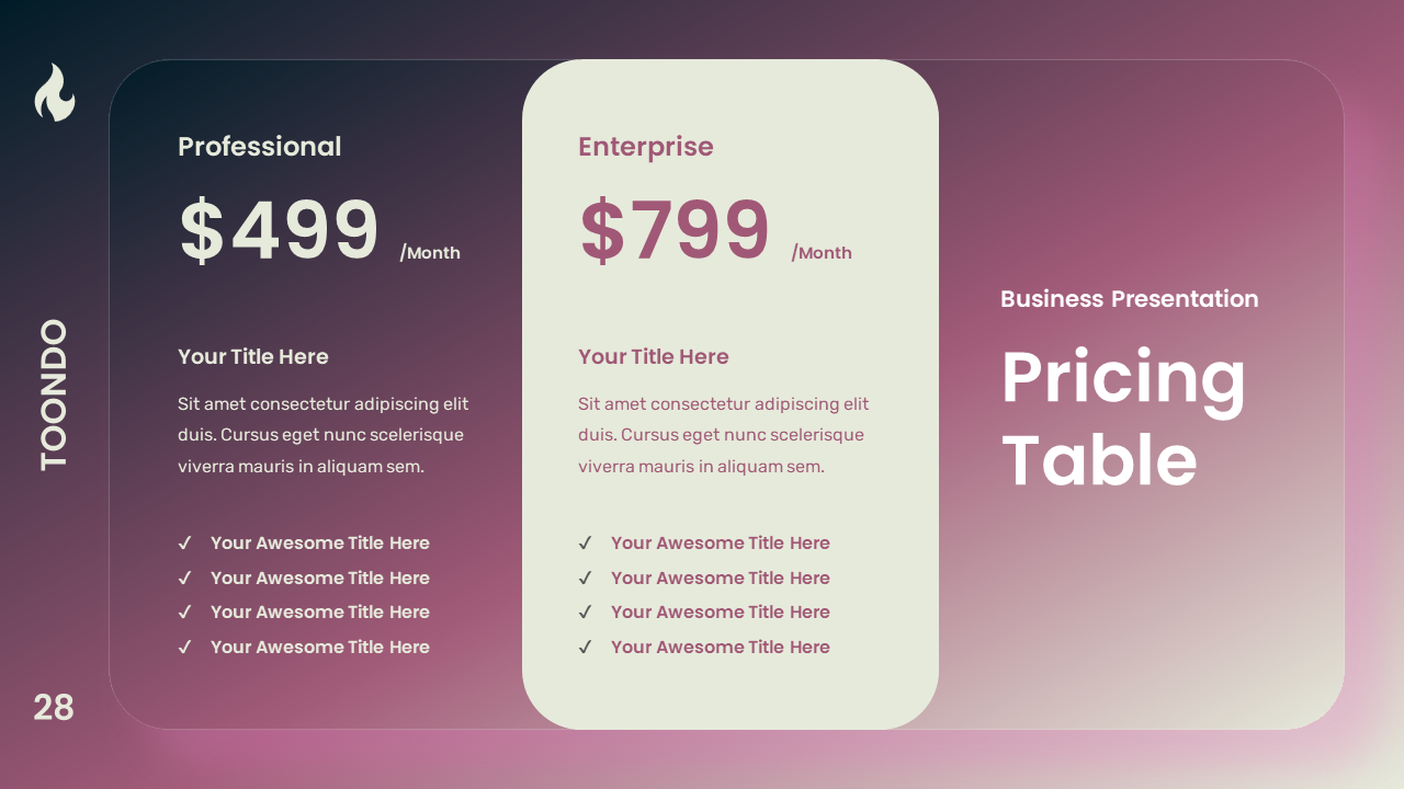 TOONDO - Modern Creative Business Plan Presentation Template ...