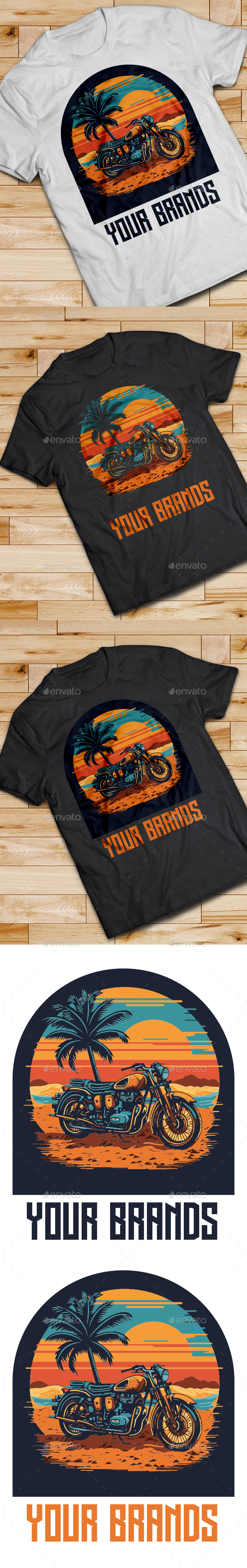 Motorbike T-shirt Design