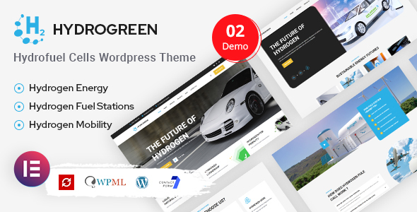 Hydrogreen – Fuel Cell Services & Charging Station WordPress Theme