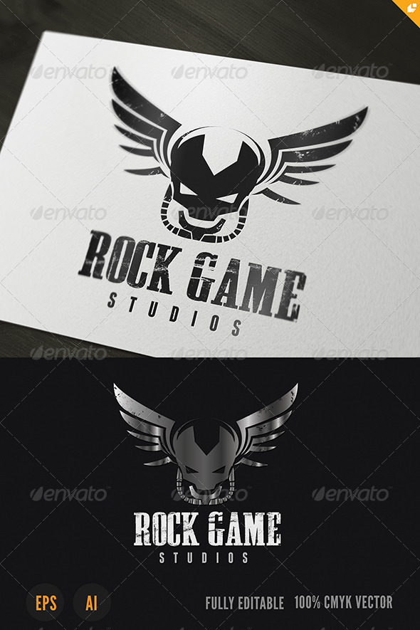 Rock Game Logo - Humans Logo Templates