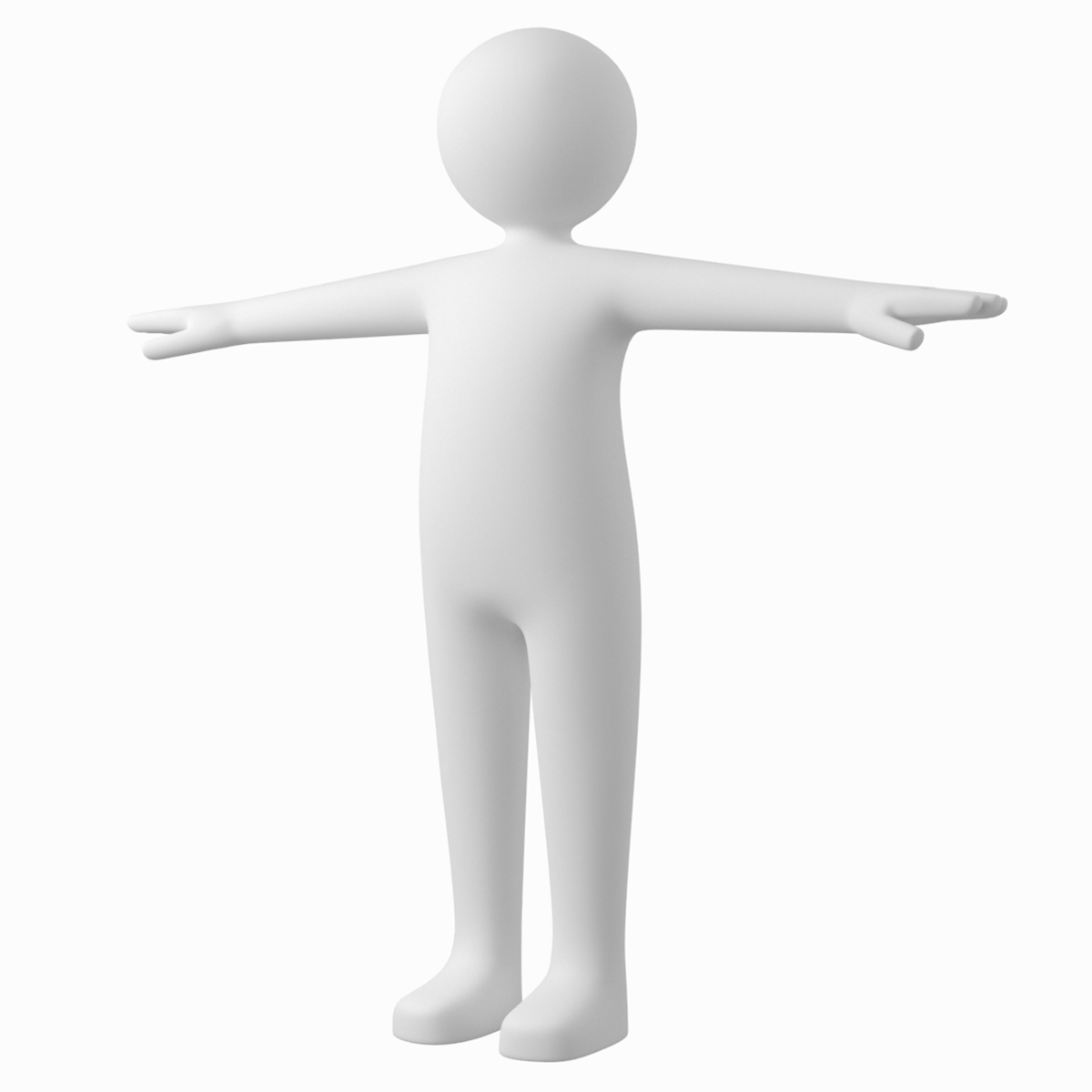 Stylized Stickman in T-Pose by valeriik