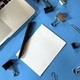 Flat lay of working desktop  - PhotoDune Item for Sale