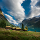 Breng seter historic farm located near Lake Lovatnet Norway - PhotoDune Item for Sale