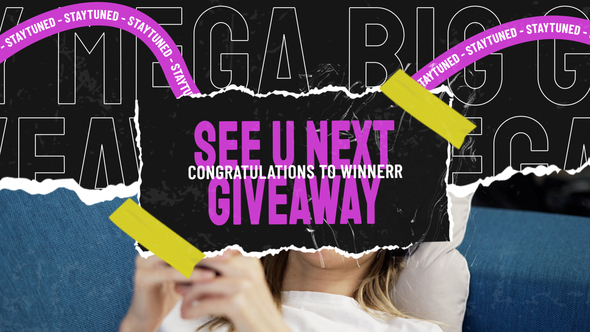 Giveaway Video Display After Effect Template Product Promo template preview