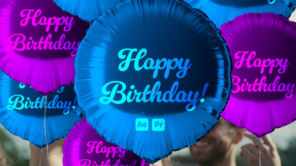 Balloons Transitions Elements template preview