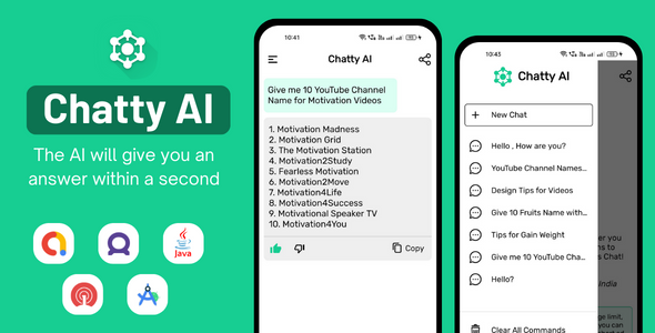 Chatty AI - Chat GPT AI Based Chatbot Assistant