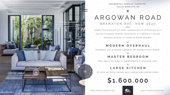 Real Estate Minimal Slides IV Product Promo template preview