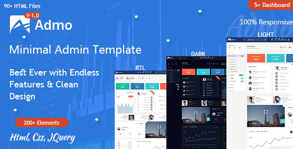 Admo -  Admin Dashboard Responsive Html Template