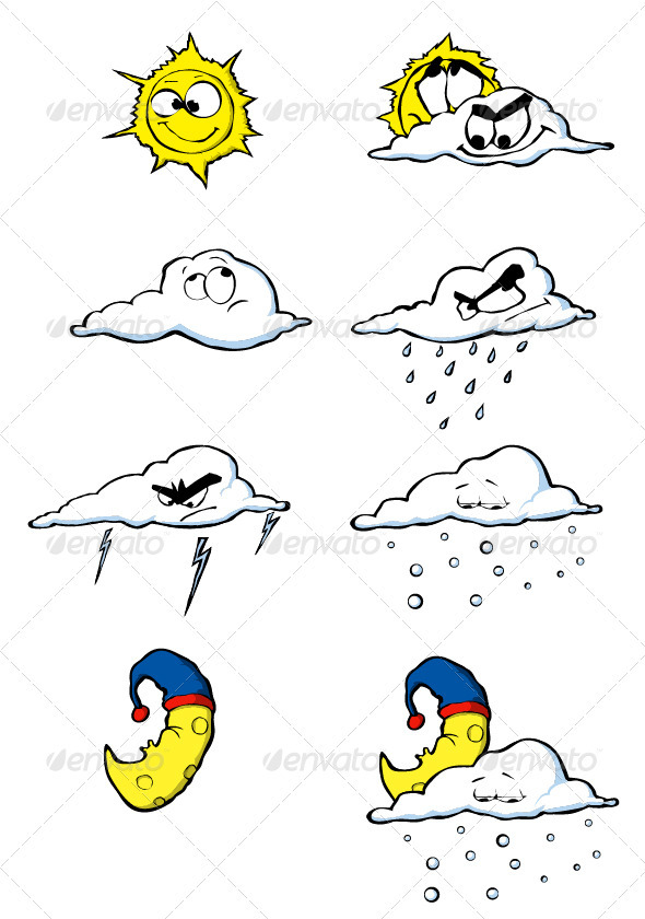 Weather icons - Web Elements Vectors