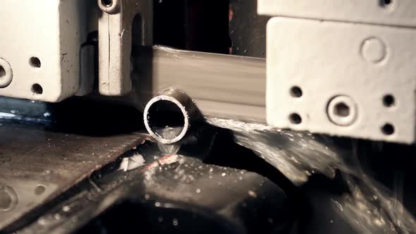 Processing of a Part on a Band Saw Machine