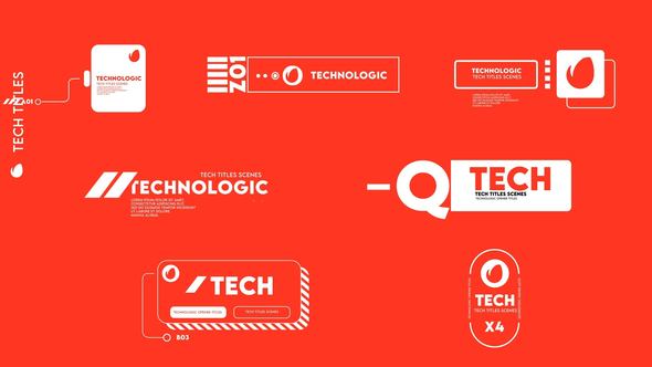 Technological Titles Titles template preview