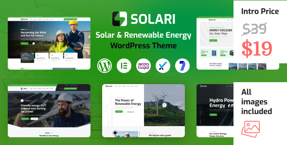 Solari – Solar Energy & Ecology WordPress Theme