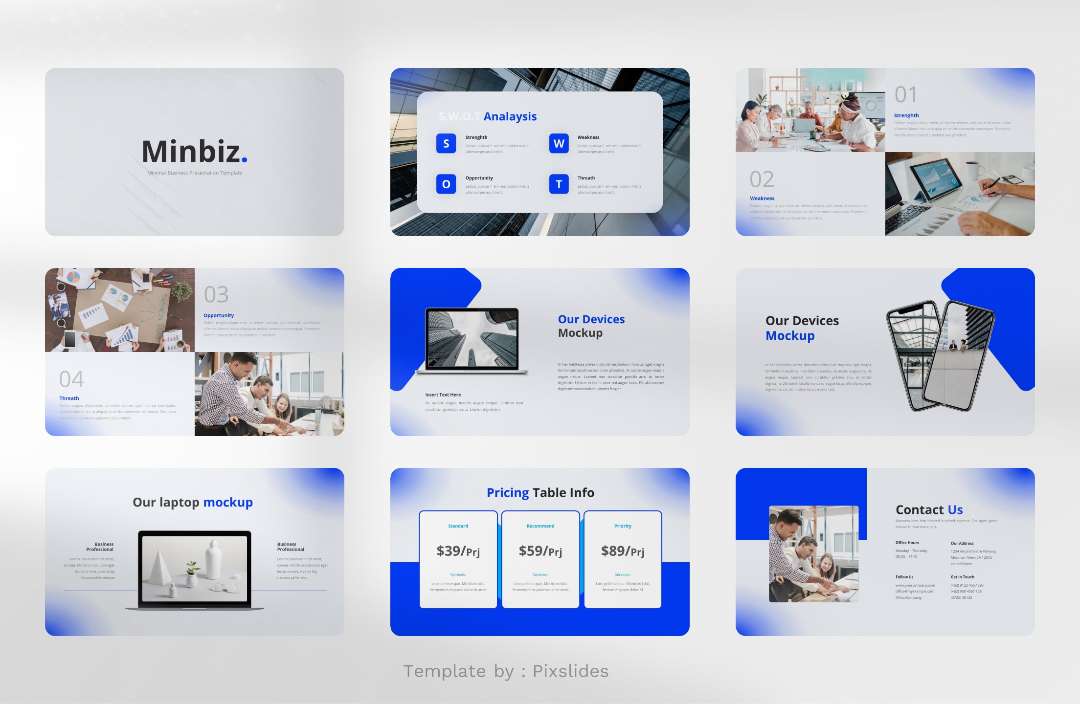 Minbiz. - Minimal business Presentation Template, Presentation Templates