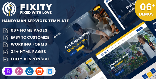 Fixity - Handyman Services HTML Template