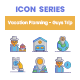 50 Vacation Planning - Guys Trip Icons | Dazzle Series, Icons ...