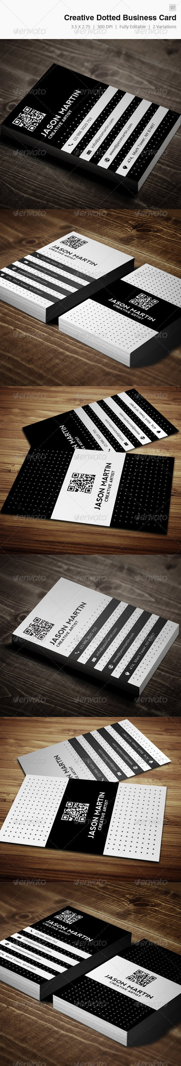 Creative Dotted Business Card - 07 - Creative Business Cards