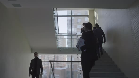 Busy Office Building Staircase alt