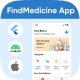 MedLocator UI Template find medicine app in Flutter Android iOS App Pill Finder App