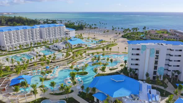 Tui Blue Sensatori Resort At Cap Cana And Sea In Background, Dominican 