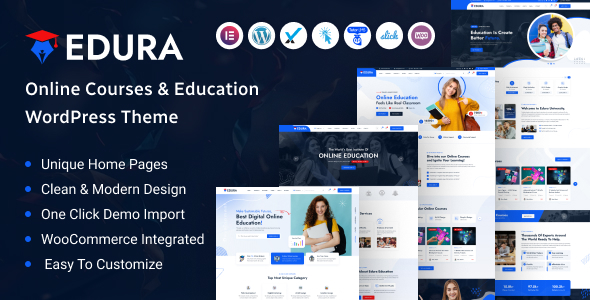 Edura â€“ Online Courses & Education WordPress Theme