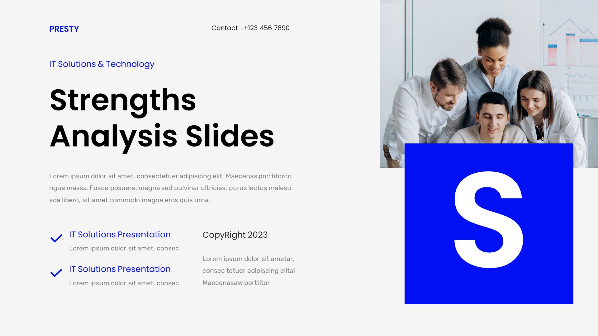 Presty - IT Solution and Technology Powerpoint Template, Presentation ...
