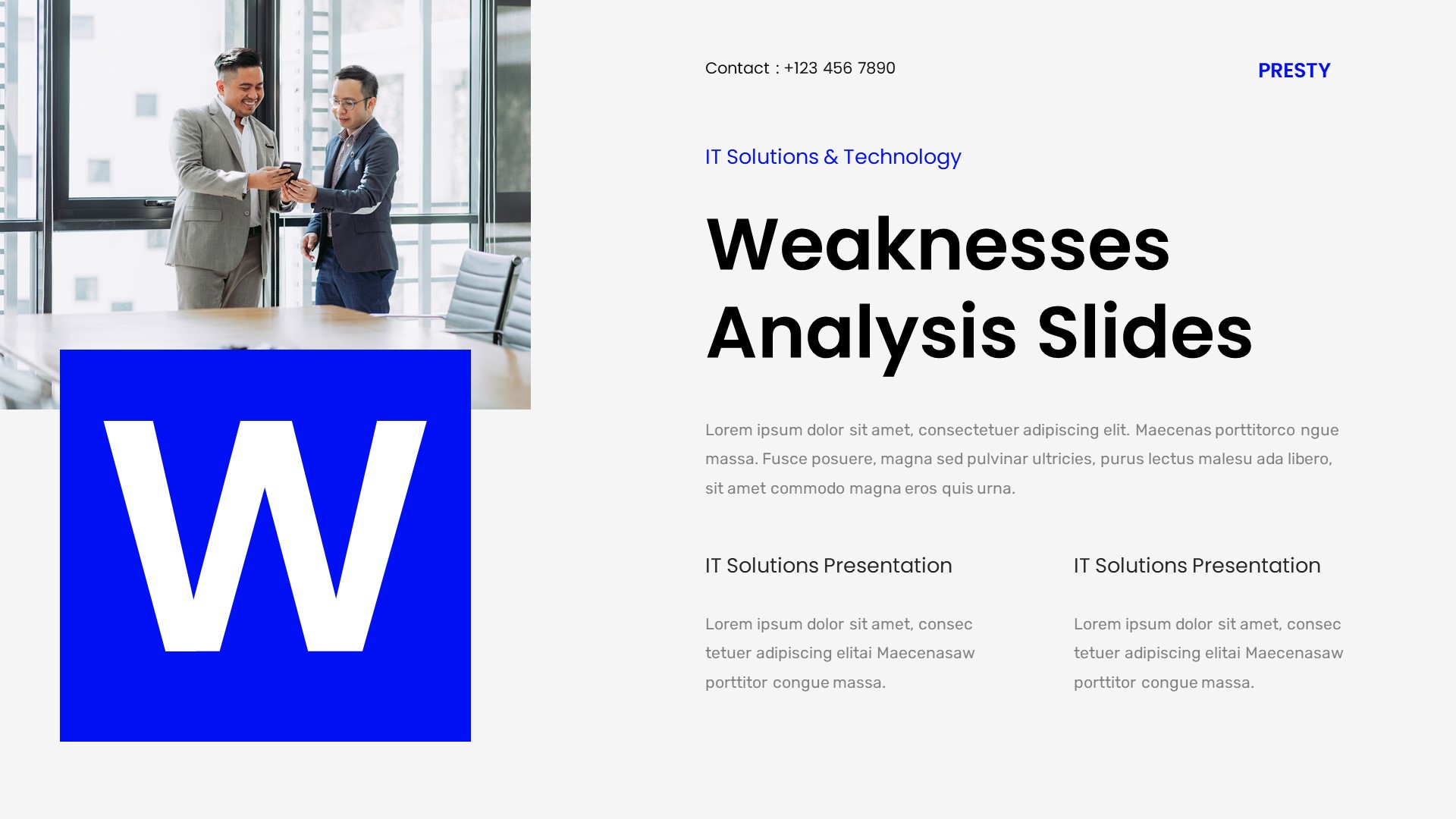 Presty - IT Solution and Technology Powerpoint Template, Presentation ...