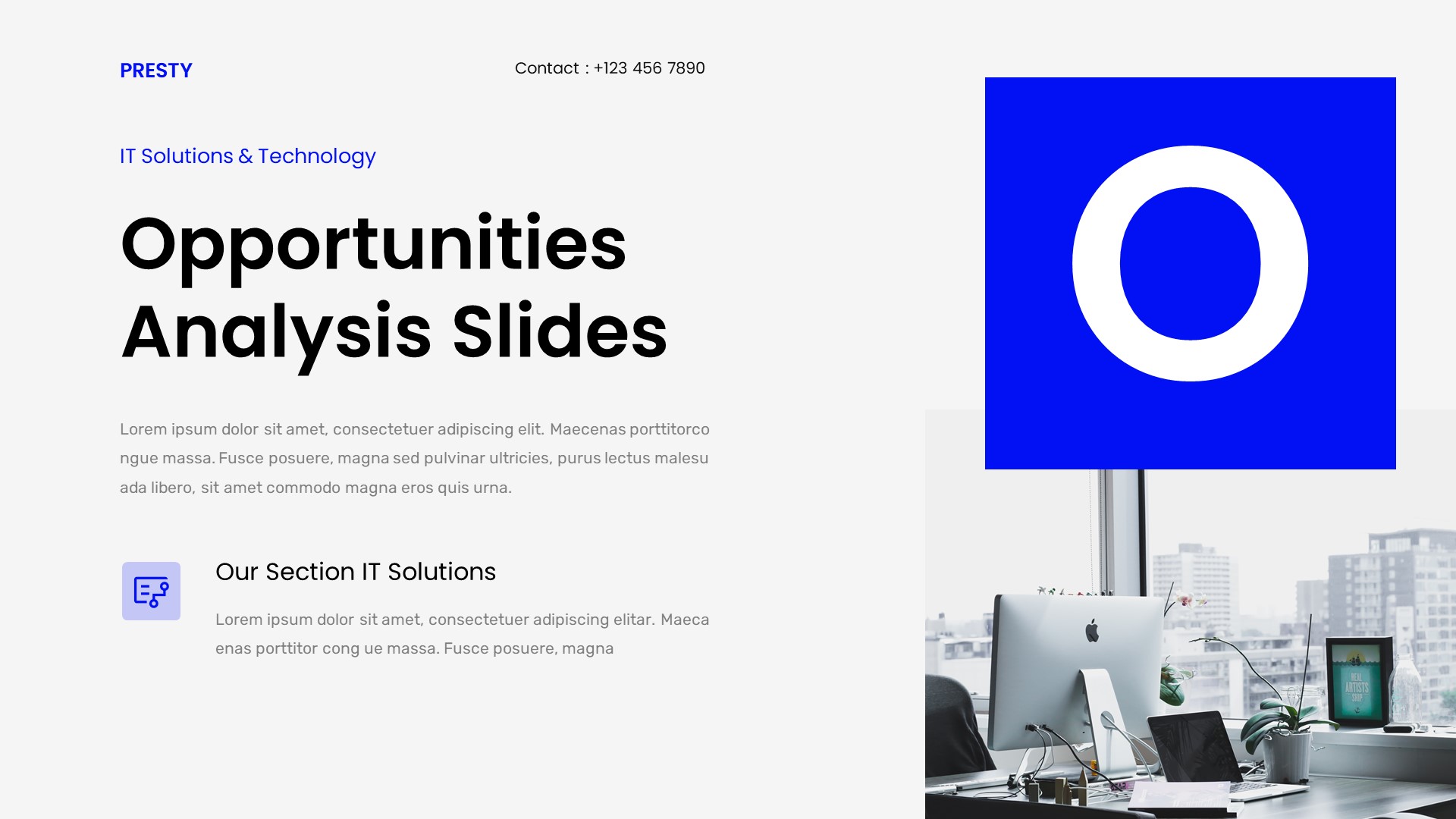 Presty - IT Solution and Technology Powerpoint Template, Presentation ...