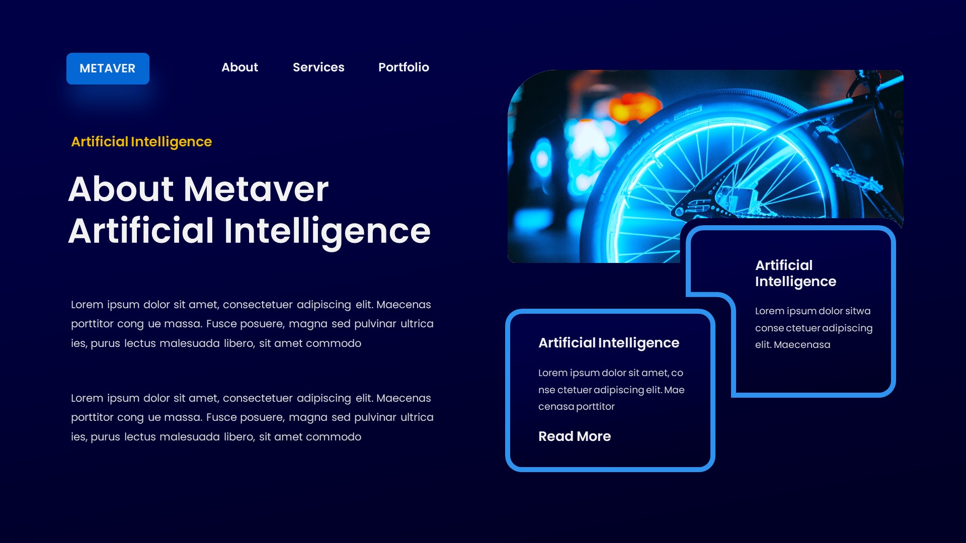Metaver - Artificial Intelligence Powerpoint Template, Presentation ...