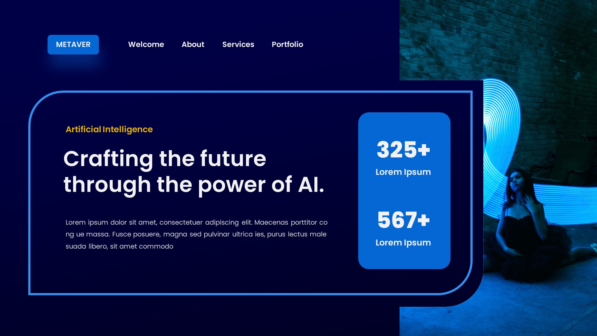 Metaver - Artificial Intelligence Powerpoint Template, Presentation ...