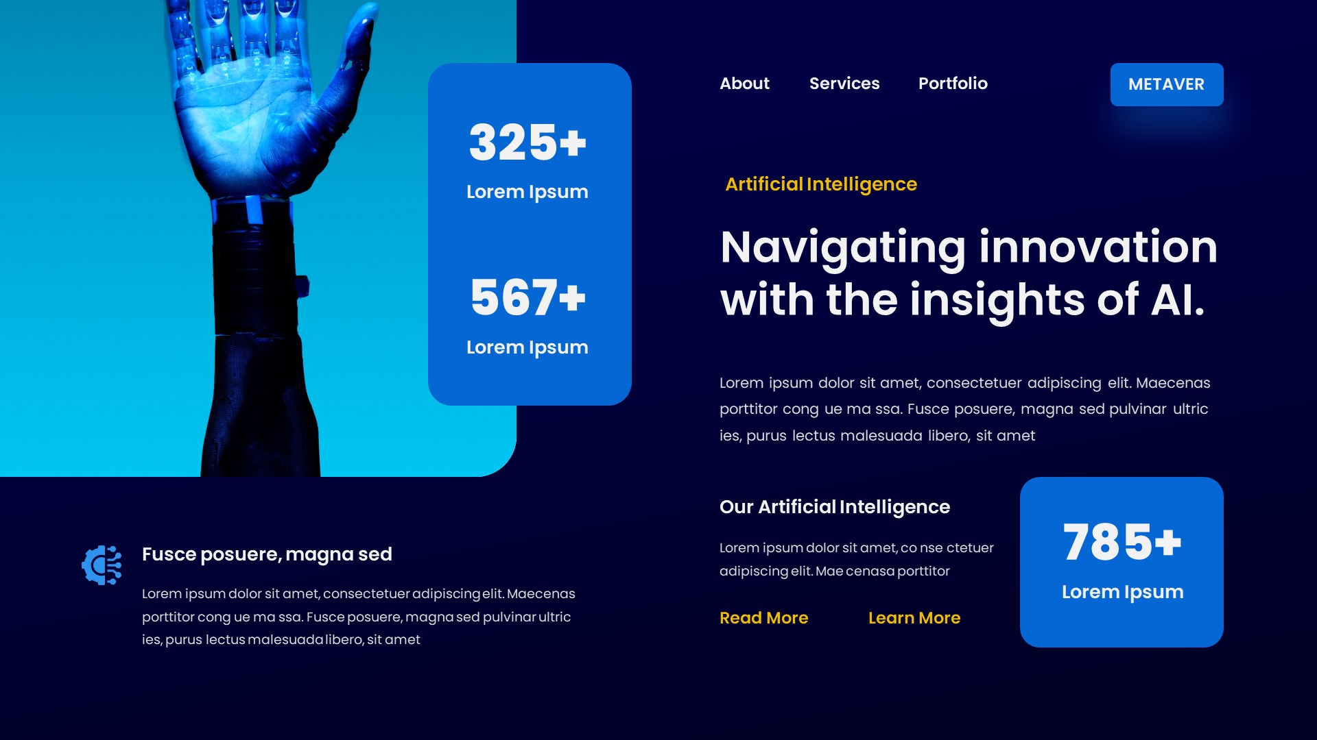 Metaver - Artificial Intelligence Google Slides Template, Presentation ...